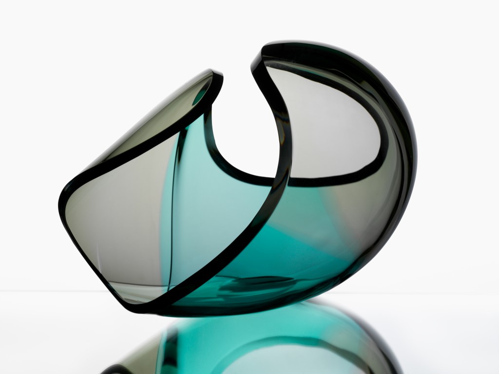 Mirage, sculpture, blown glass sculpture, cold cut glass, 2012.