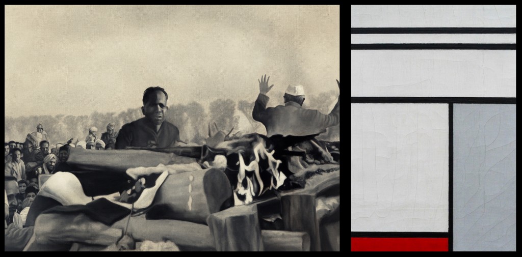 dodiya_The-cremation-of-Gandhi.-Gandhis-secretary-watches-the-first-flames-of-the-funeral-pyre-January-1948