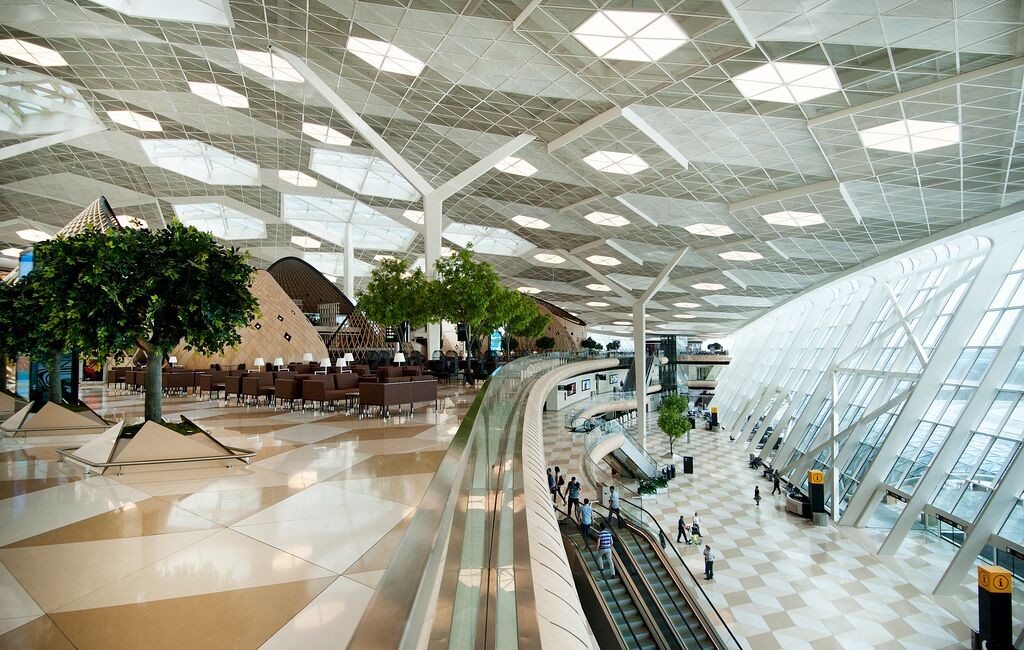 General overview of Baku's International Airport