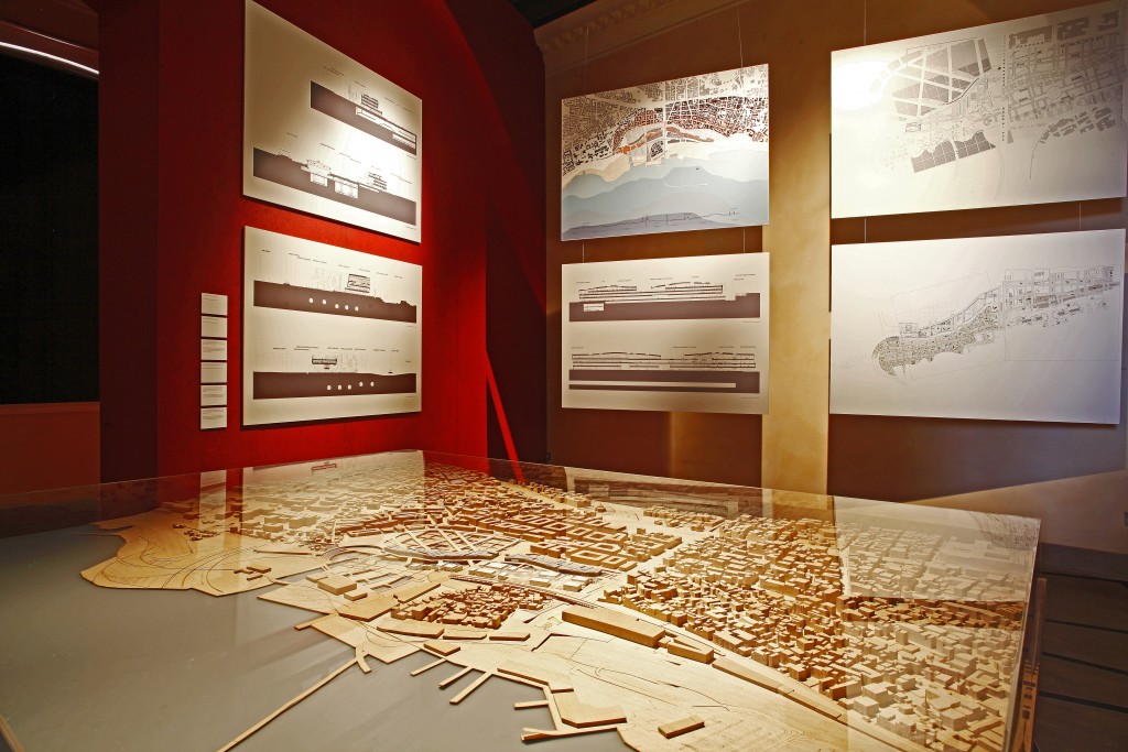 Models of the Yenikapi Transfer Point and Archaeological Park, Venice Biennial in the Zuecca Project Space