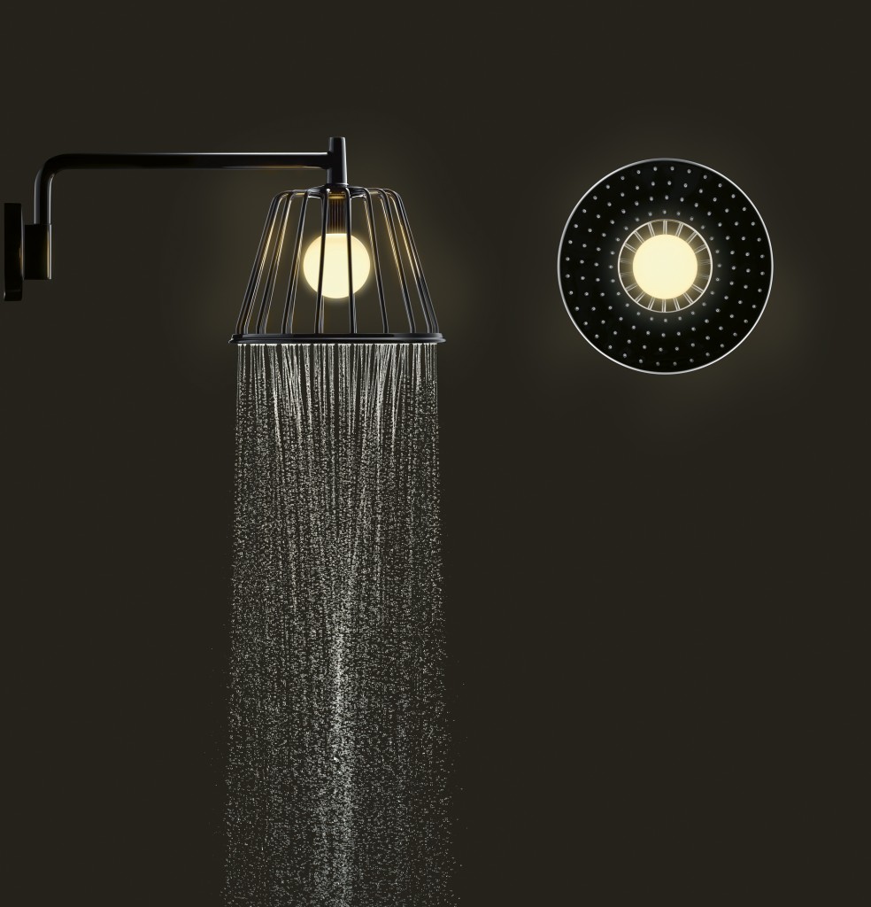 Axor_LampShower_by Nendo_Wall_Chrome_Spray Disk