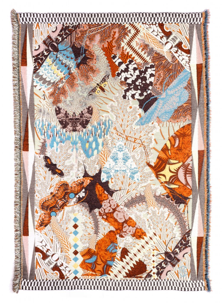 Kustaa Saksi (Finnish, active in Netherlands, b. 1975); Nightless Night, from Reveille series, 2015; Jacquard-woven mohair and rubber; 232 × 166 cm (7 ft. 7 5/16 in. × 5 ft. 5 3/8 in.)