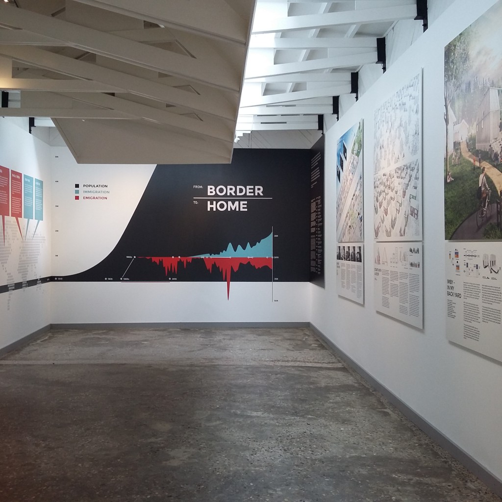 Exhibition images Finnish Pavilion 2016. From Border to Home. 15th International Architecture Exhibition – La Biennale di Venezia. ©Tuomo Tammenpää & Museum of Finnish Architecture MFA.