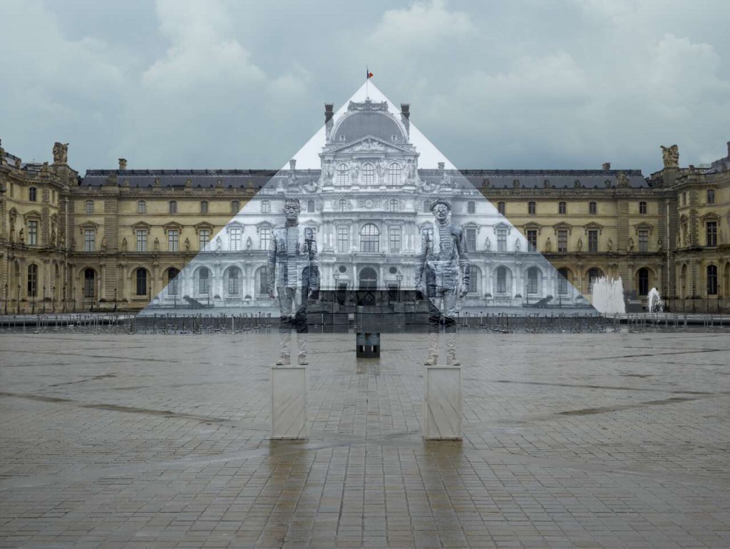 JR Liu Bolin 2016 Louvre Pyramid