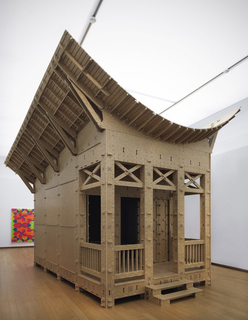 Installation view with Post Disaster Shelter for Haiti by Pieter Stoutjesdijk, Photo: Gert Jan van Rooij