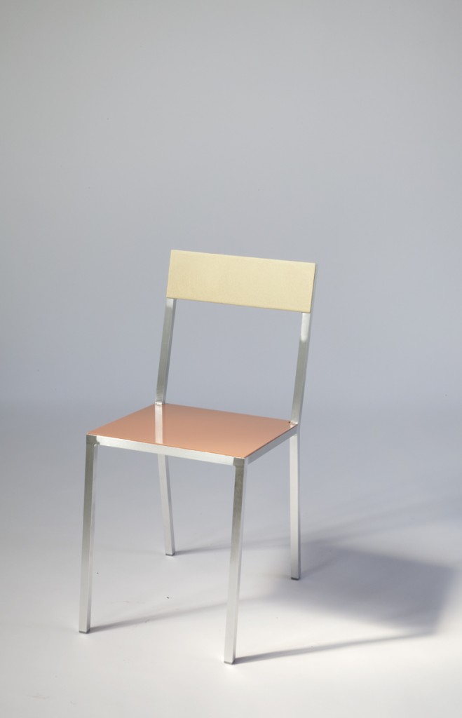 Muller Van Severen & Valerie_Objects, Alu Chair, acier, laiton, aluminium et plastique / steel, brass, aluminum and plastics, ed. Serax, 2016