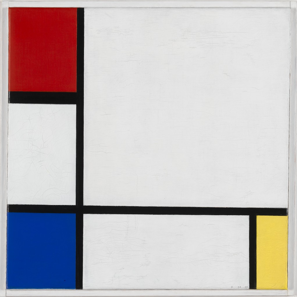 Piet Mondriaan, Composition No. IV, with Red, Blue, and Yellow, 1929, coll. Stedelijk Museum Amsterdam