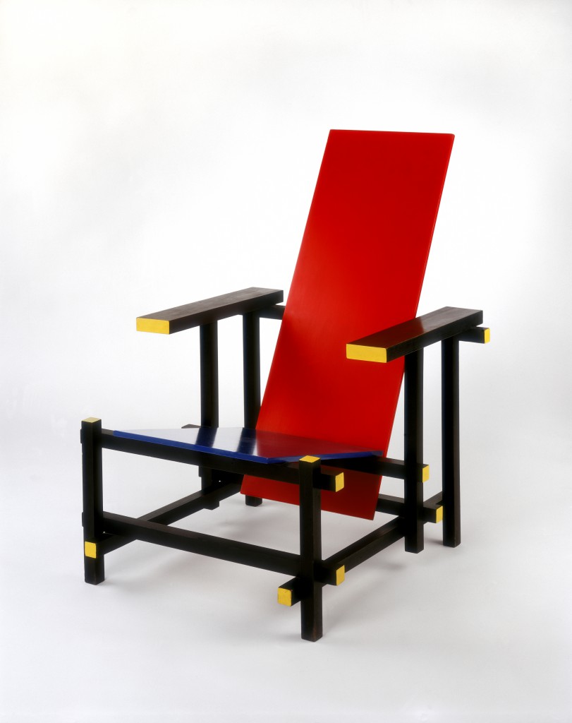 Gerrit Rietveld, Red and Blue Chair, 1919/1950, coll. Stedelijk Museum Amsterdam