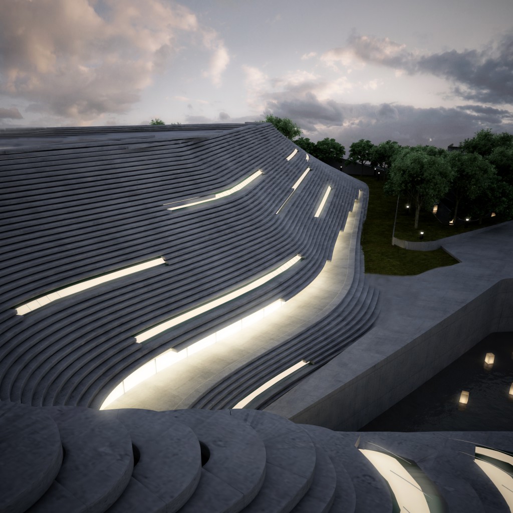 Echelon: Damghan Concert Hall by Sahand Sohrab, Ghazal Ghozat and Arash Raeiszadeh, image: G.S.A Architects, 2014. 