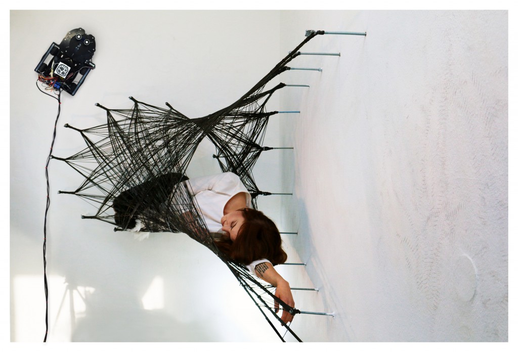 Mobile Robotic Fabrication System for Filament Structures by Maria Yablonina for Logotel