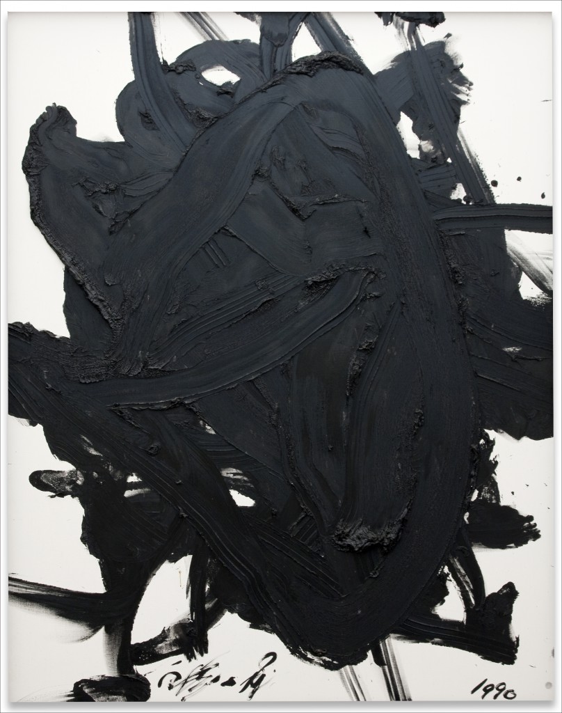 Choryo (1990) by Kazuo Shiraga, oil paint on canvas 227 x 182 cm