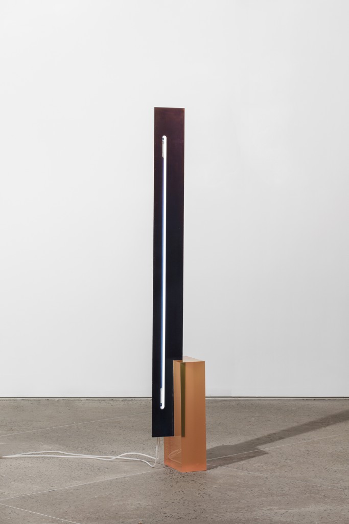 'EQUALS' standing light by Sabine Marcelis, Cast polished resin, tempered waxed steel, 40h x 31w x 31d in. 