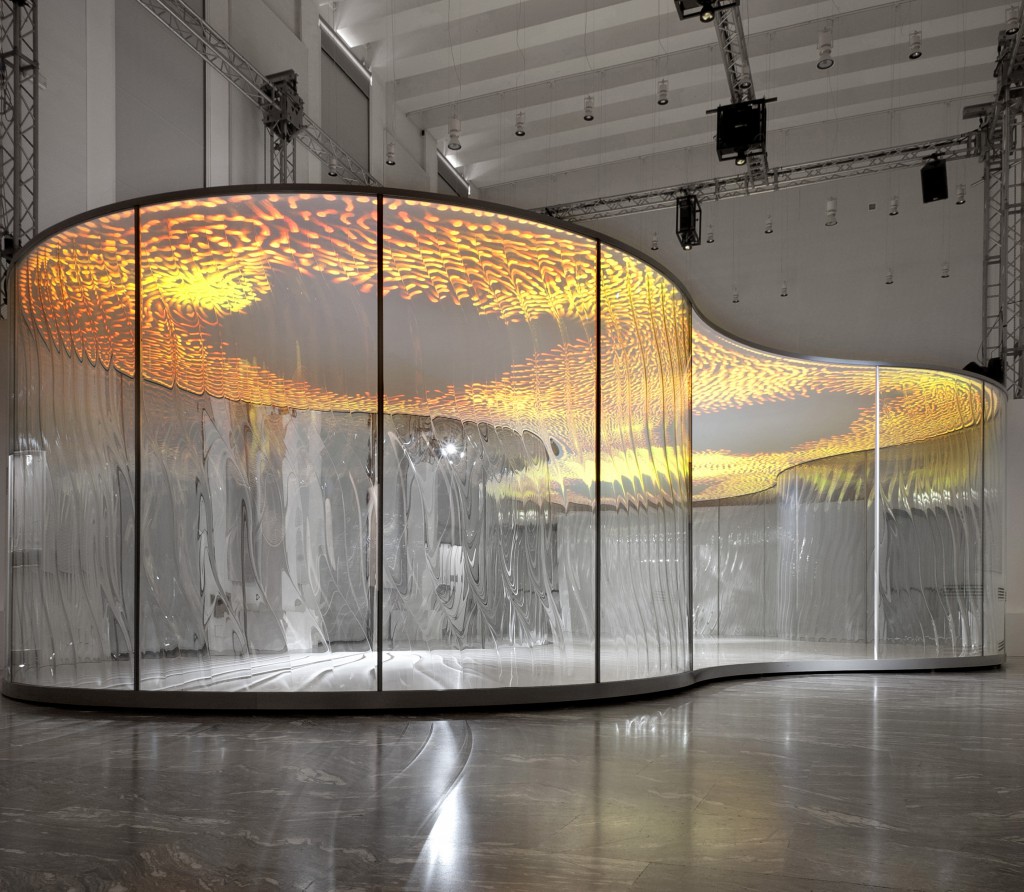 Lasvit Liquid Kristal Pavilion (2012). Photo: Simone Cupoli