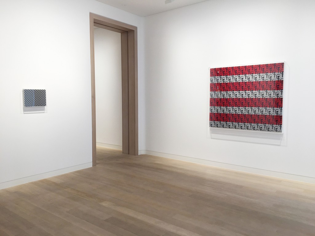 Installation view of Knitted Works at Skarstedt