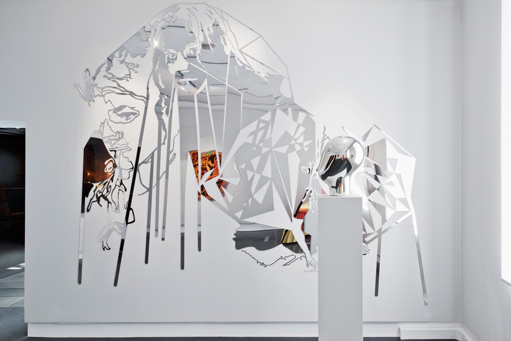 Installation view of MIrror Mirror with work by Loredana Sperini and Matali Crasset. Photo: Daniela Droz and Tonatiuh Ambrosetti