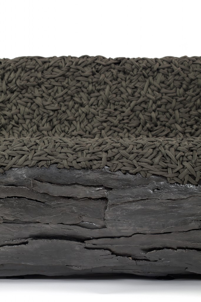 Autumn Sofa, Cast iron, woven fabric, 80 x 315 x 81 cm, Photo: Fernando Laszlo