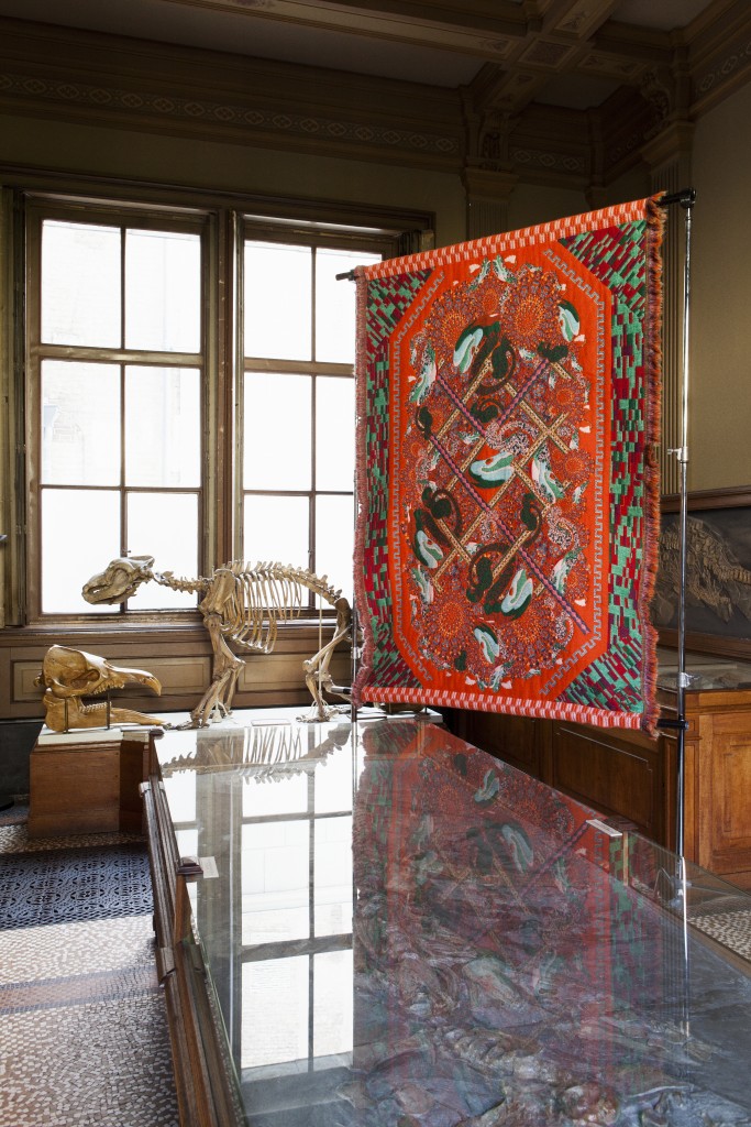 In the Fish Trap, Jacquard Weave, Mohair Wool, Merino Wool, 170 x 243 cm, ed.6, 2013