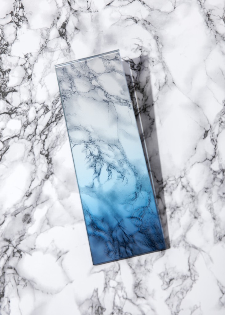 Blue Dawn Mirror Sample, Ombré Glass Collection, 2016
